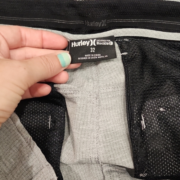 Hurley x Buckle Men's Phantom Hybrid Grey Shorts - Picture 8 of 10
